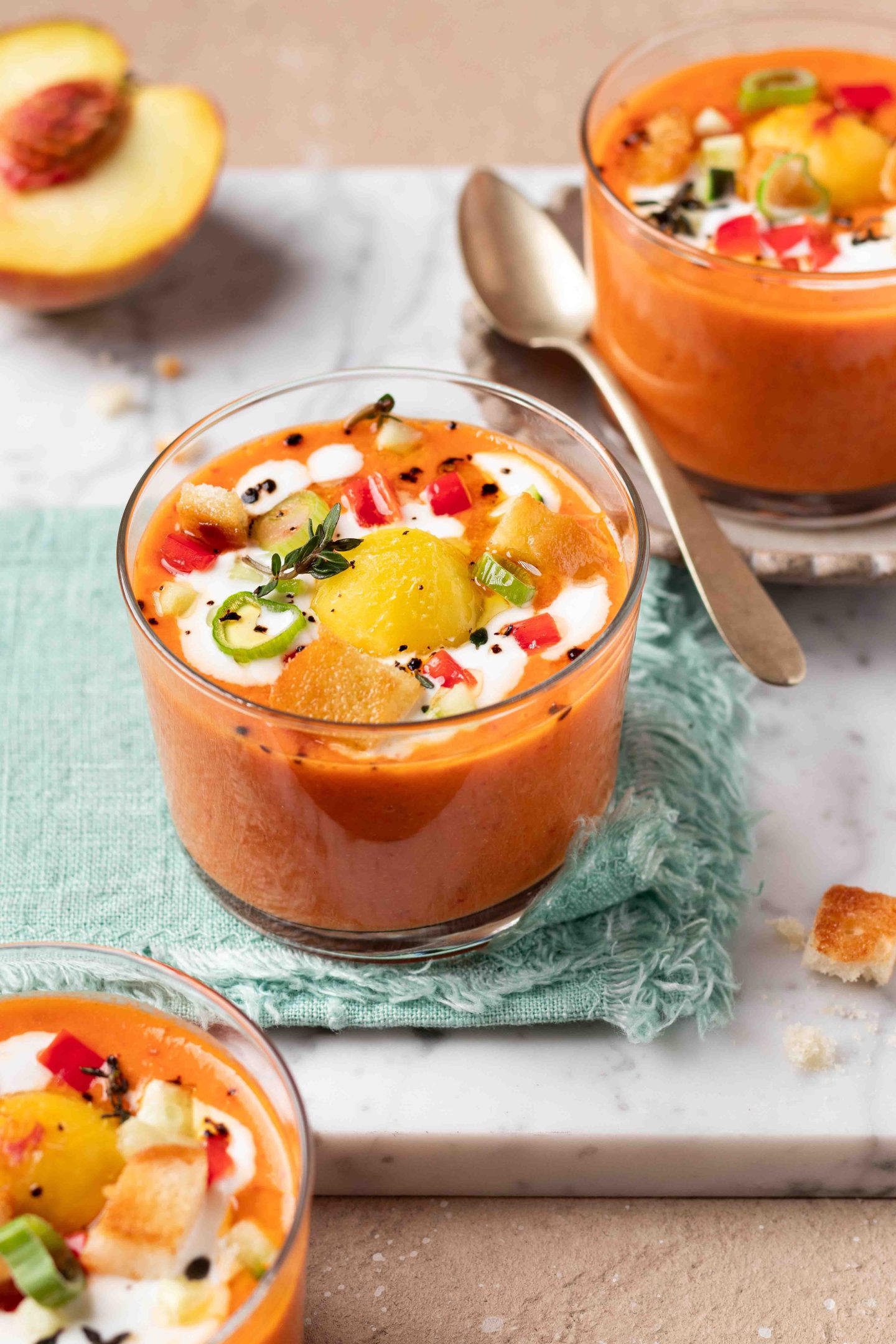 gazpacho insolito alle pesche